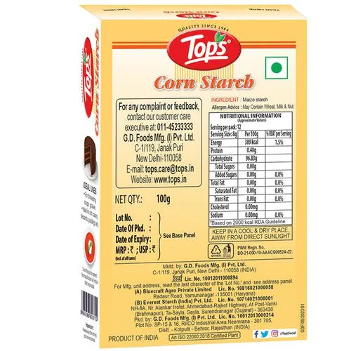 Tops Corn Starch 100 g view 2