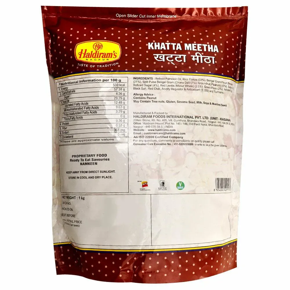 Haldirams Namkeen Khatta Meetha 1 Kg view 2