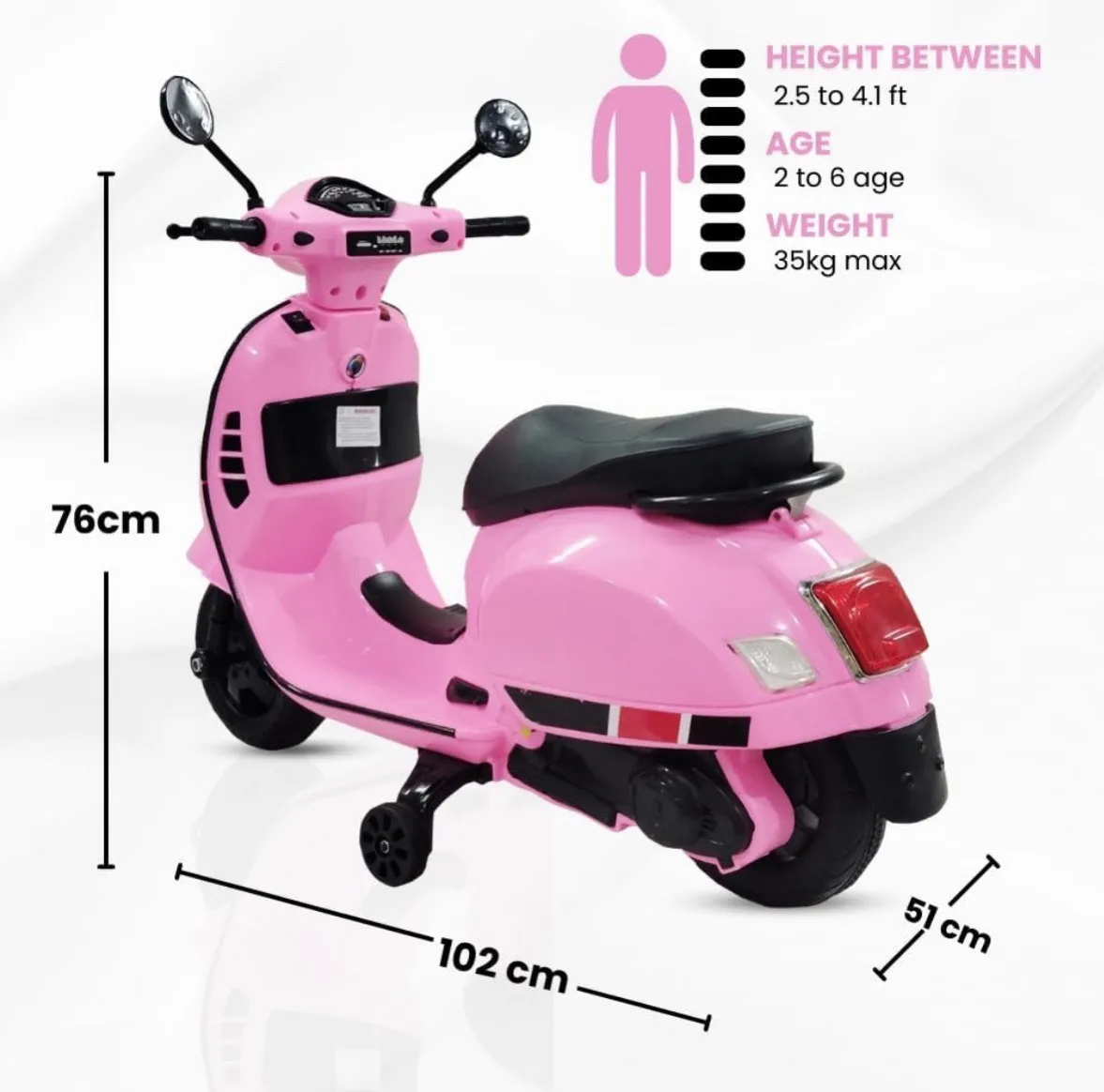 Vespa Kids Battery Scooter view 2