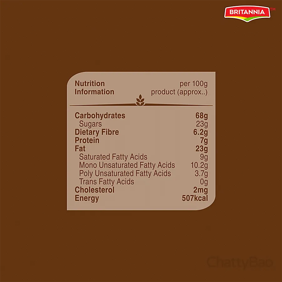 Britannia NutriChoice Oats Cookies - Chocolate & Almonds 75 g view 3