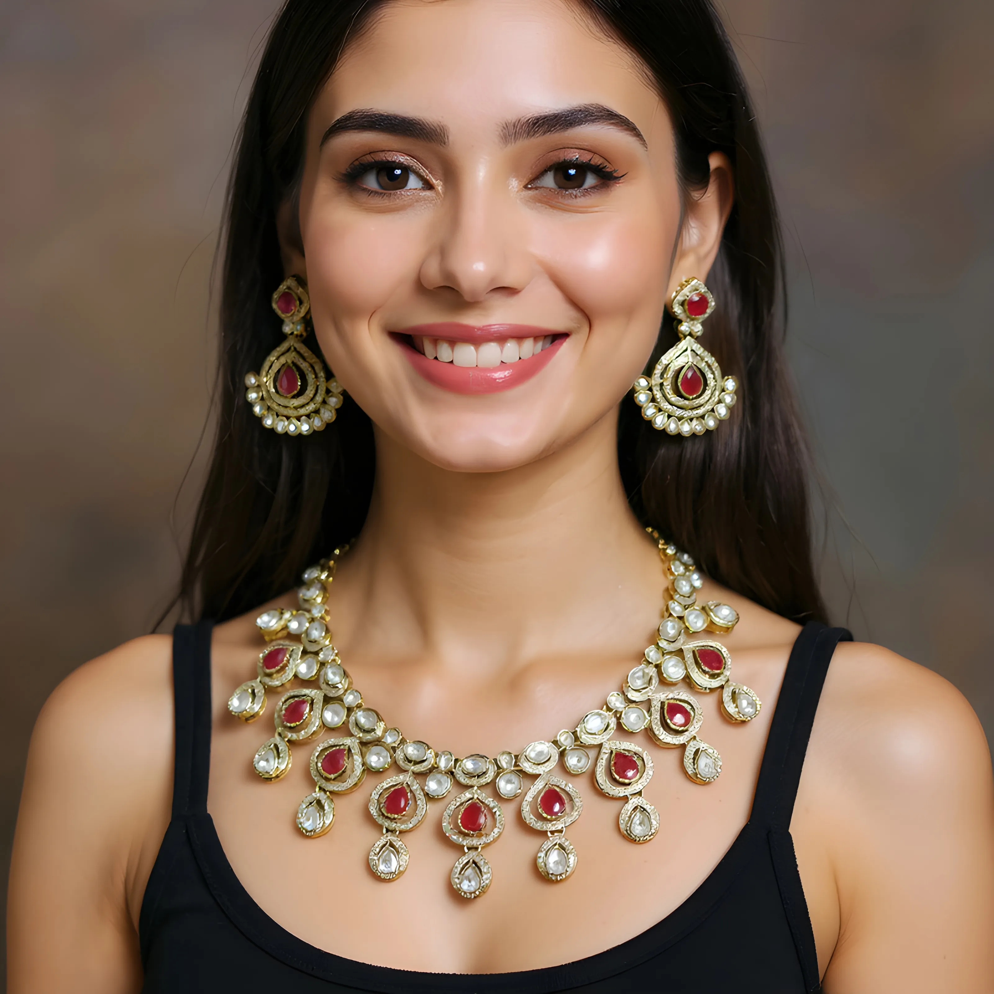Ruby and Diamond Necklace Set view 2