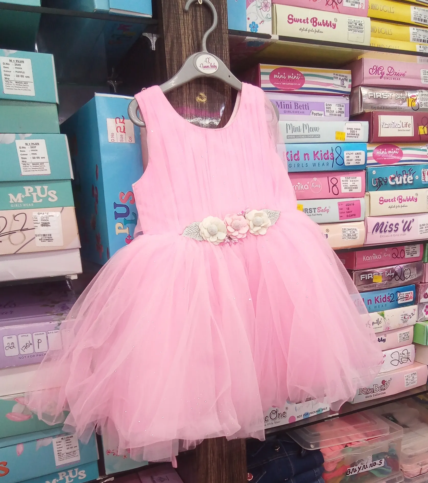 Girls Pink Frock view 3