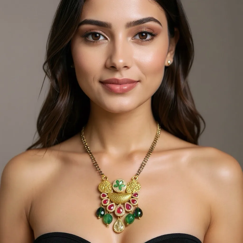 Mangalsutra Fusion Jewellery Set view 4