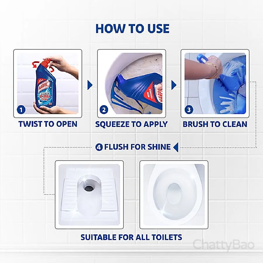Harpic Toilet Cleaner Original 1 L view 6
