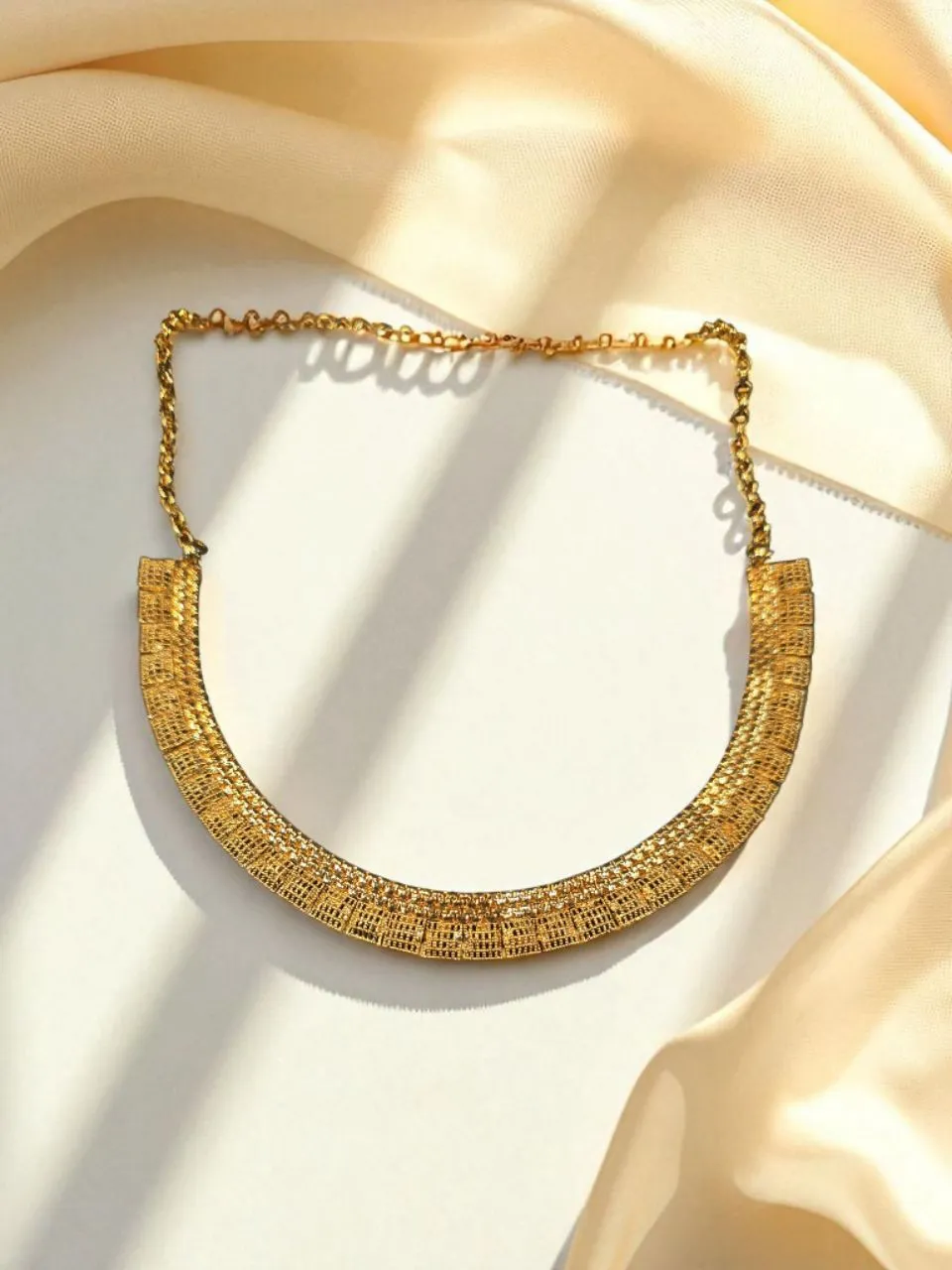 Antique Gold Polish Necklace view 3