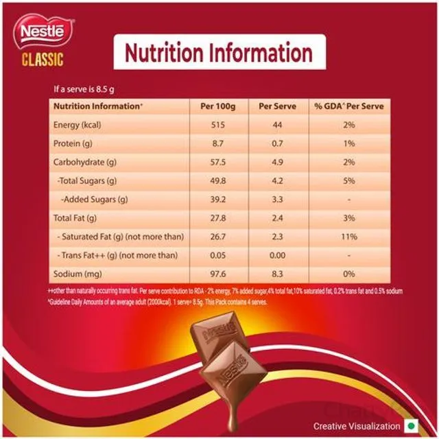Nestle Classic Chocolate 34 g view 3