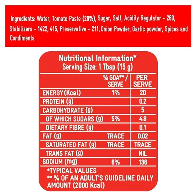 Kissan Squeezo Fresh Tomato Ketchup 425 g view 2