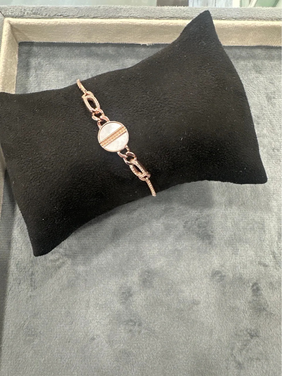 Rose Gold Link Bracelet view 2