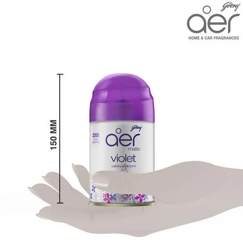 Godrej Aer Matic Automatic Air Freshener Refill Pack Violet Valley Bloom 225 ml view 3
