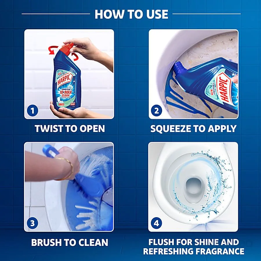 Harpic Toilet Cleaner Marine 1 L view 3
