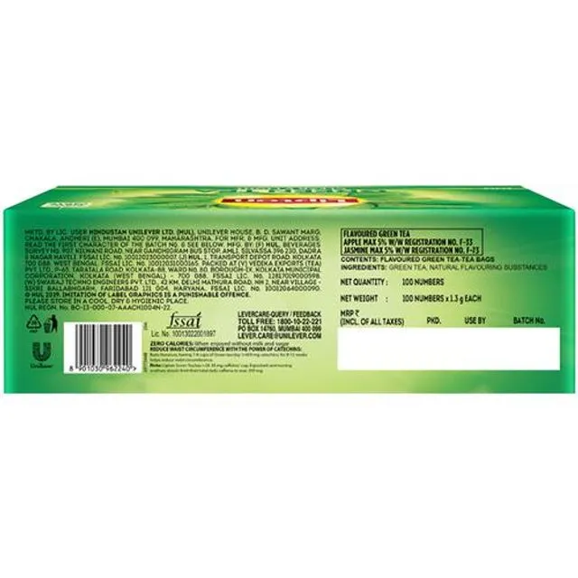 Lipton Clear & Light Green Tea Bags 100 Pcs view 2