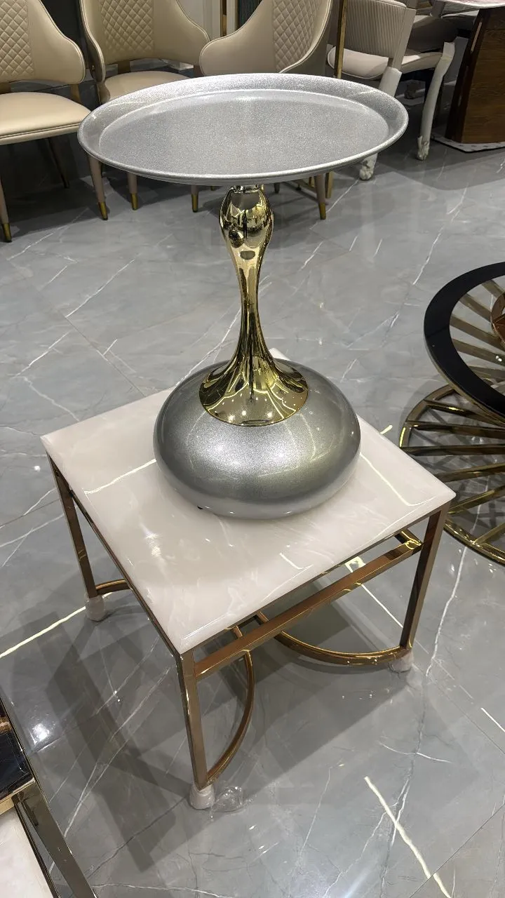 Corner Table Imported Color With Pvd Coding view 2