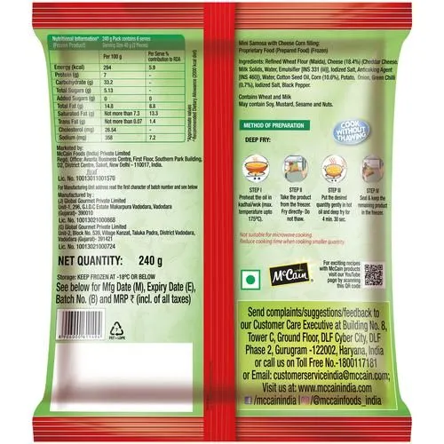 McCain Mini Samosa - Cheese Corn 240 g view 2