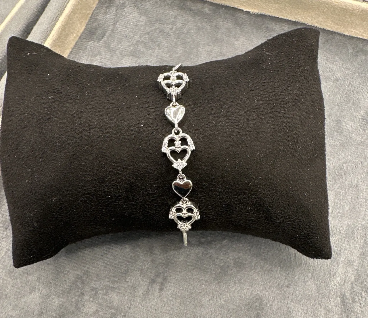 Twinning Hearts Charm Bracelet view 2