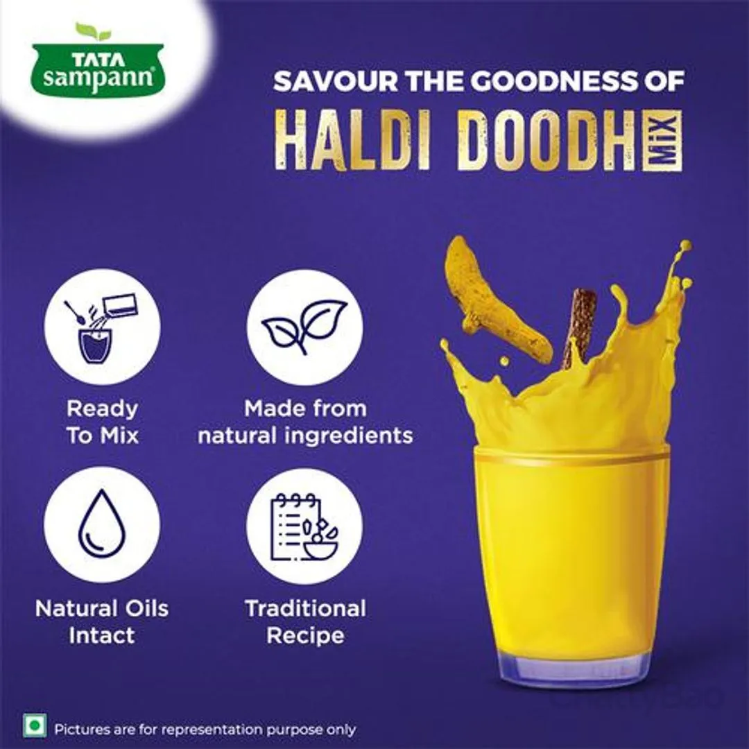 Tata Sampann Haldi Doodh Mix - With Ashwagandha & Mulethi 50 g view 3
