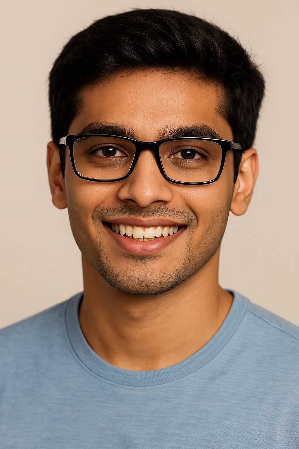 Blue Accent TR Frame Glasses