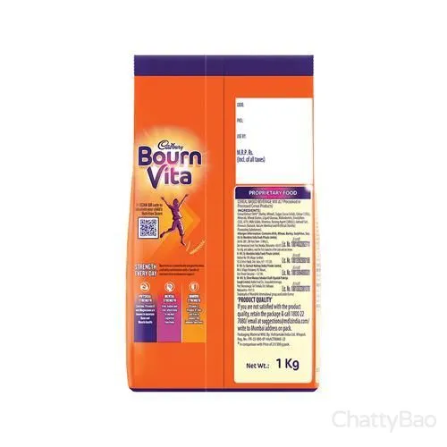 Cadbury Bournvita Chocolate Nutrition Drink Pouch 1 Kg view 2
