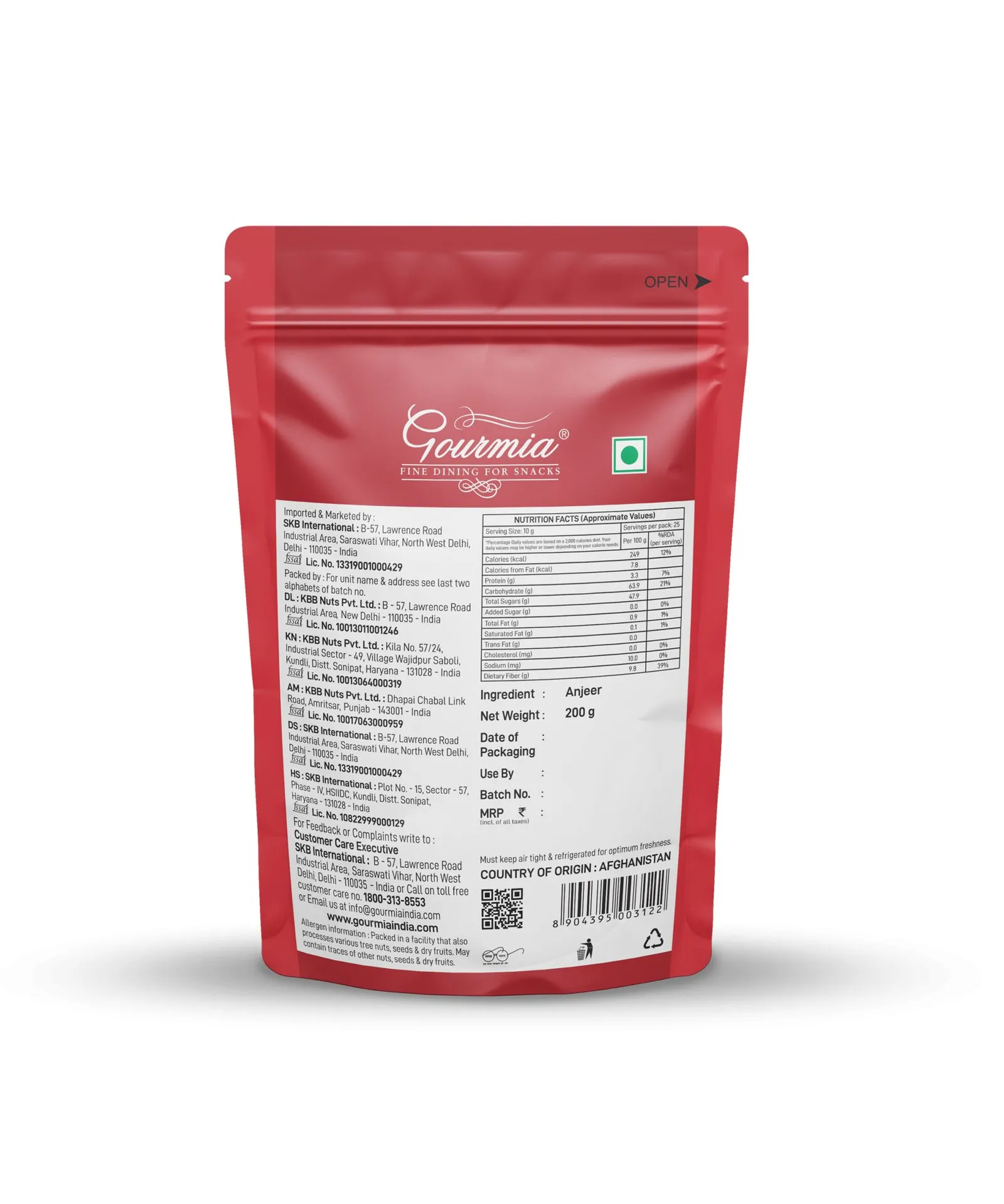 Gourmia Afghan Anjeer 200 g view 2