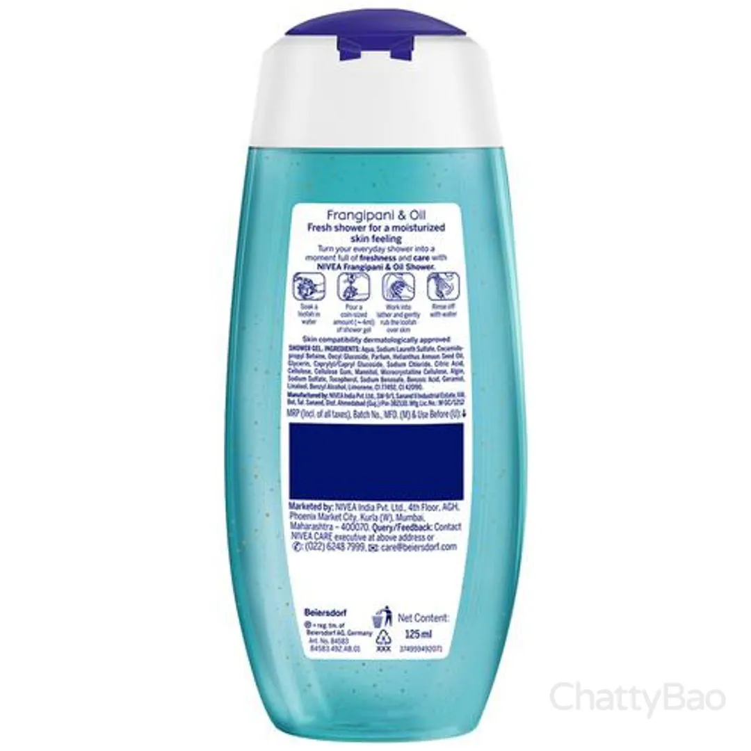 Nivea Shower Gel - Frangipani & Oil 125 ml view 2