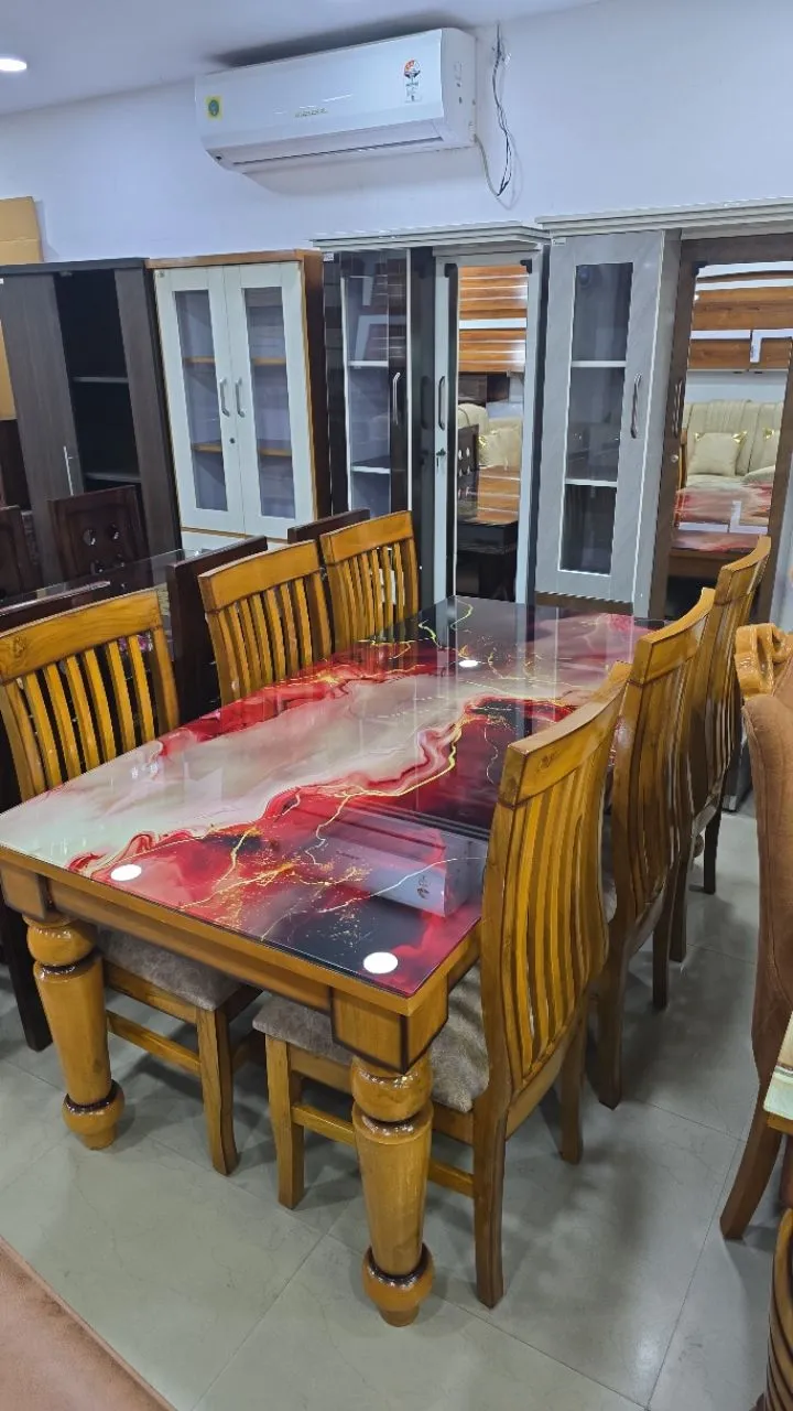 Art-Inspired 6str Dining Table view 3
