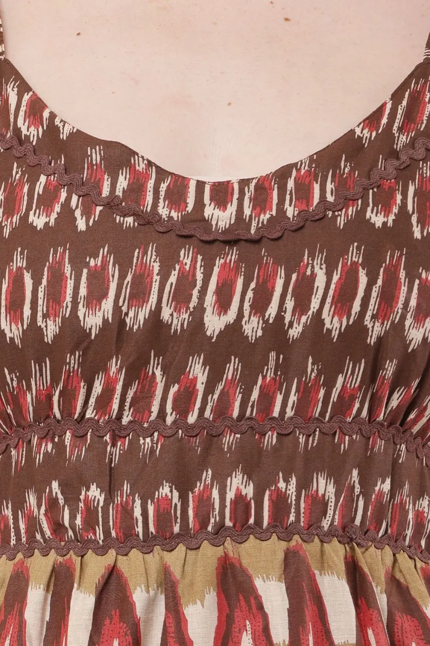 Bohemian Print Summer Dress view 4