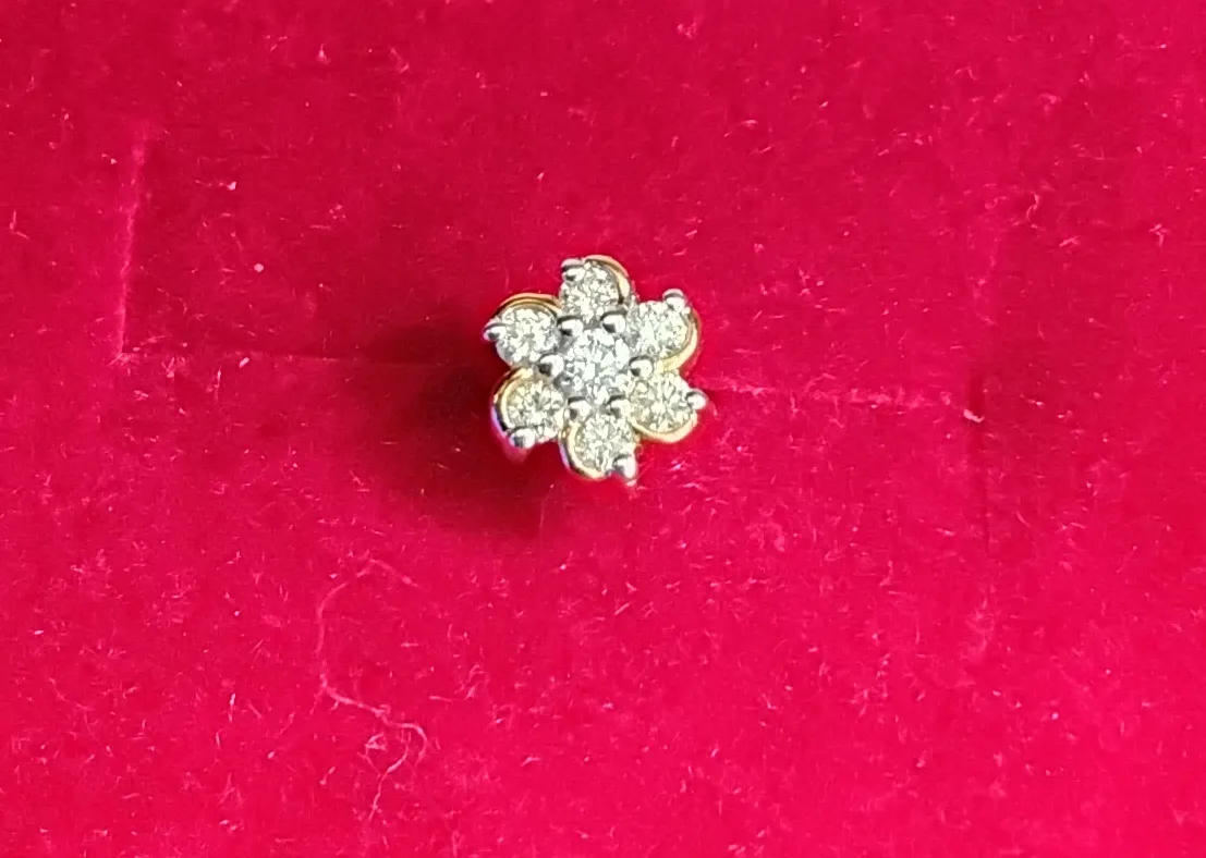 Diamond Nose Pin,. view 2