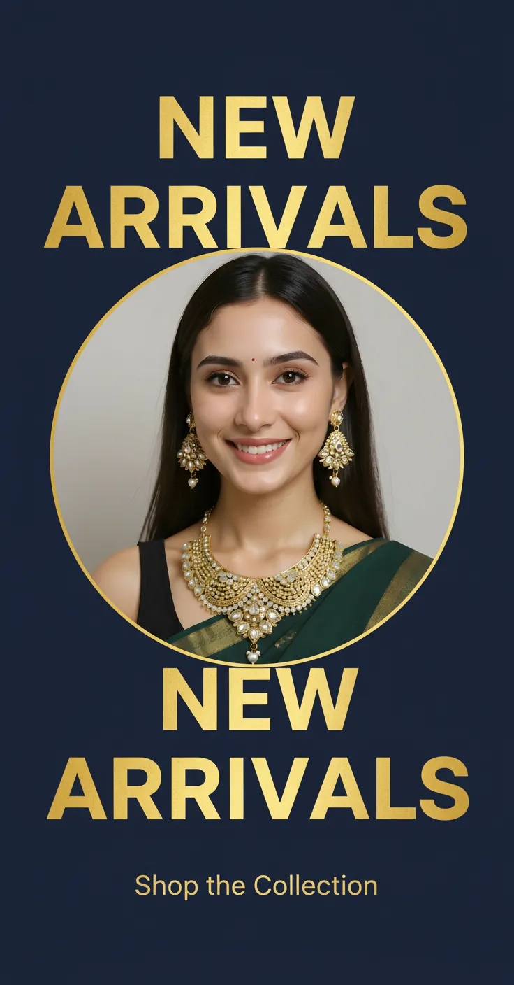 Gold-Plated Traditional Necklace Set view 2