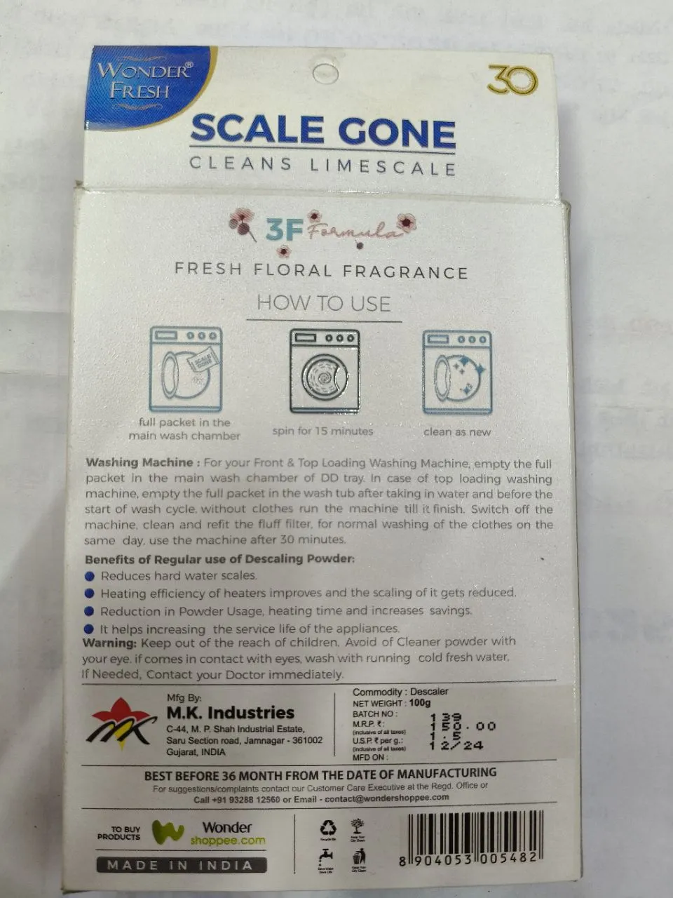 Scale Gone (Washing Machine Cleaner) view 2