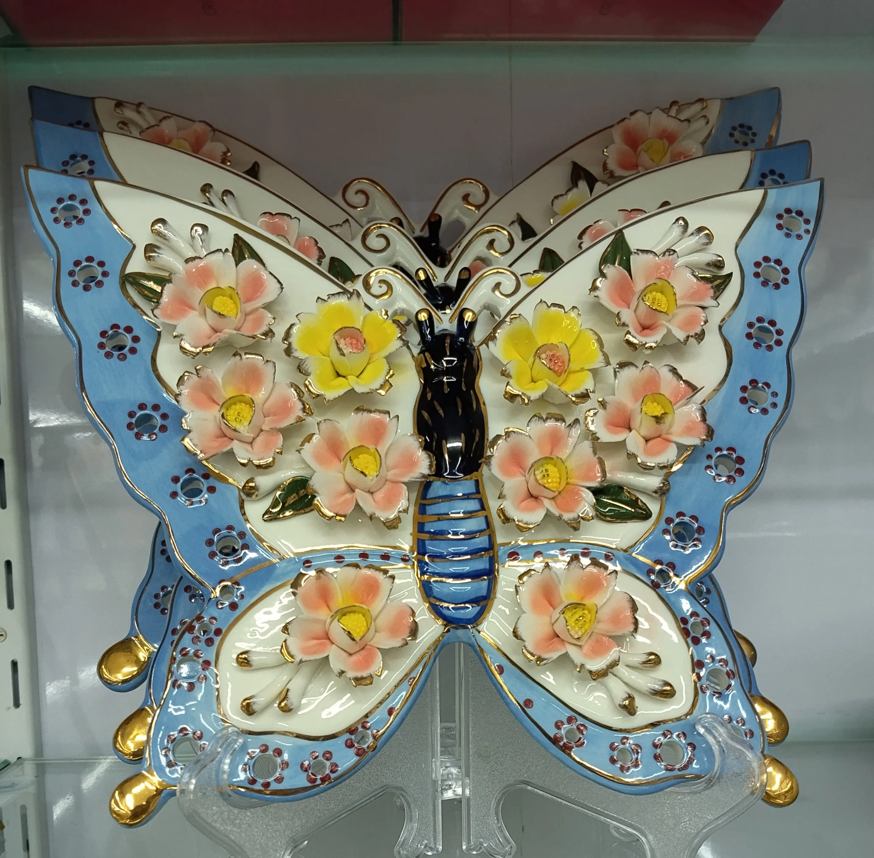 Butterfly Ceramic Plate view 2