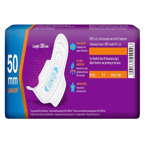 Pro Ease Sanitary Pads Go Xl 6 Pieces view 2