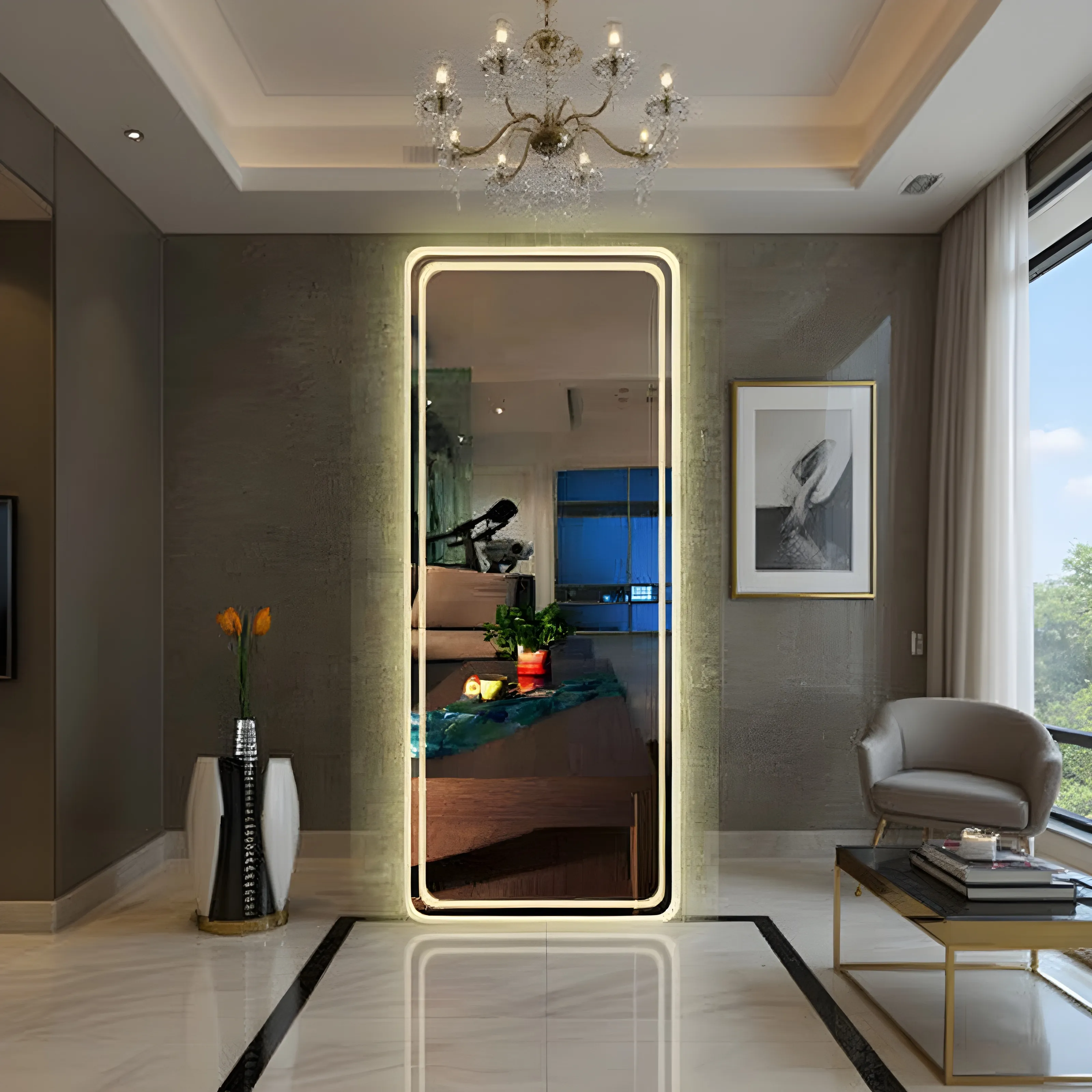 LED Full-Length Mirror