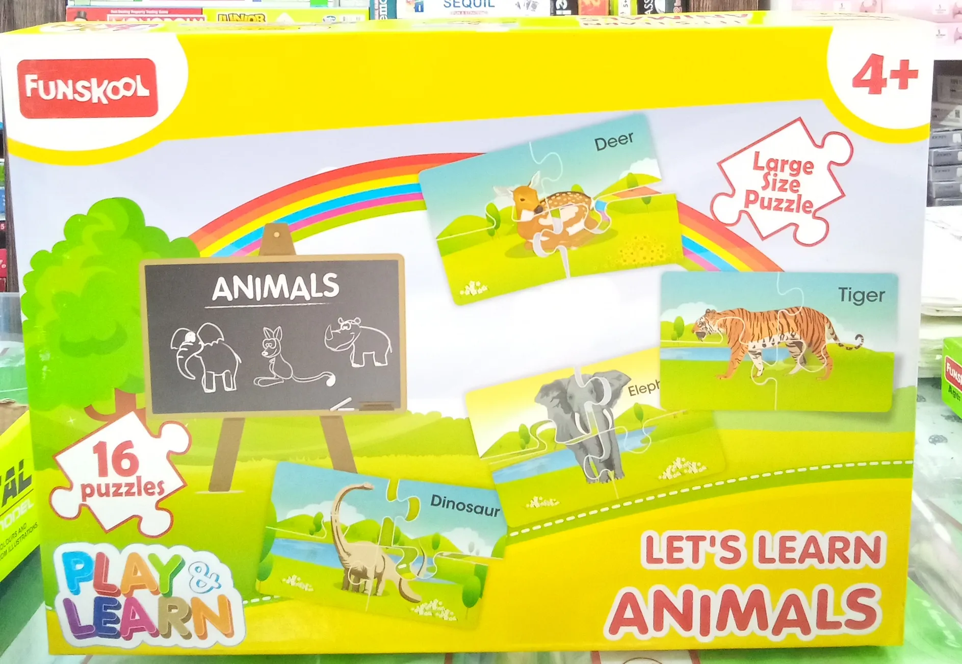 Funskool Large Size Puzzle - Animals view 2