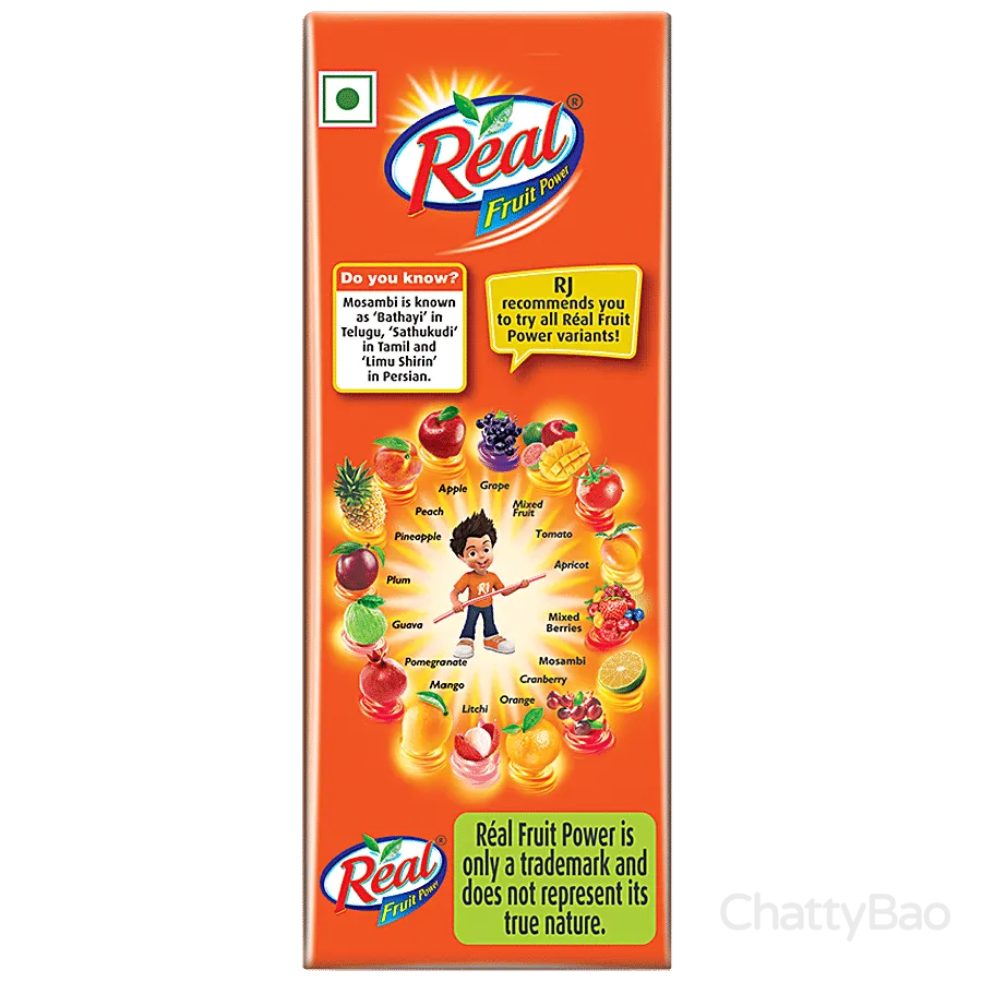 Real Mosambi Juice 180 ml view 2