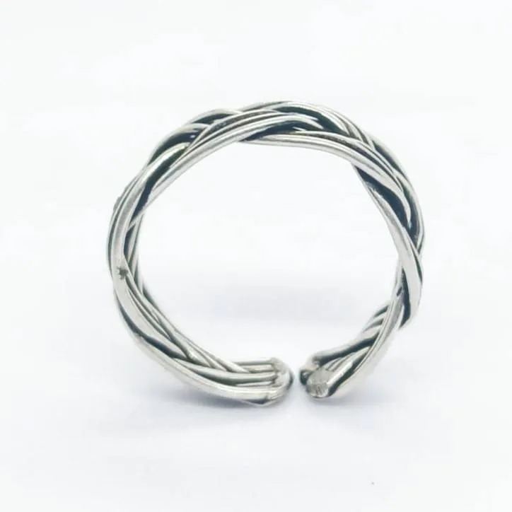 Silver Twist Ring (AVSLR-33) view 2