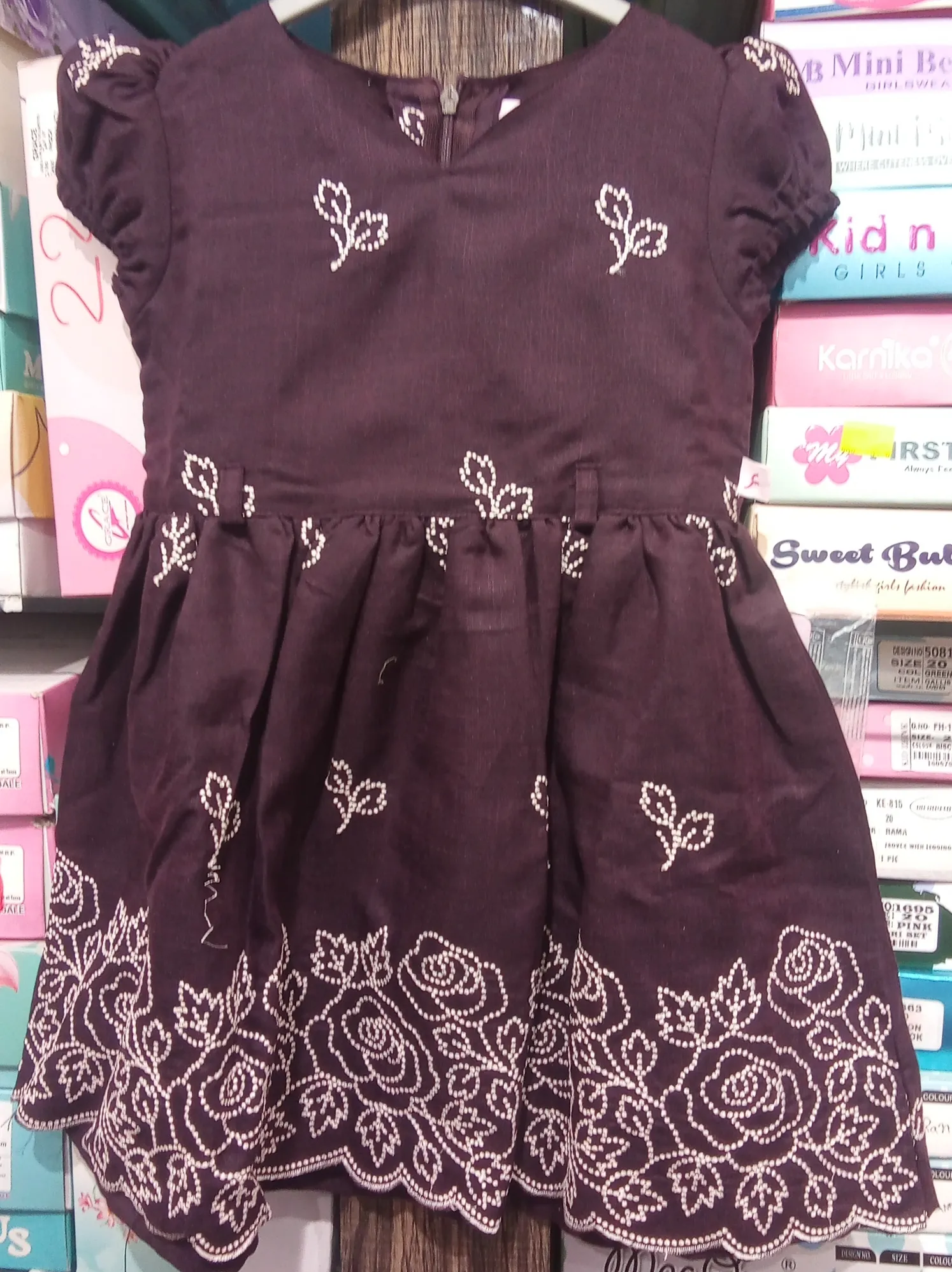 Embroidered Kids Dress view 3