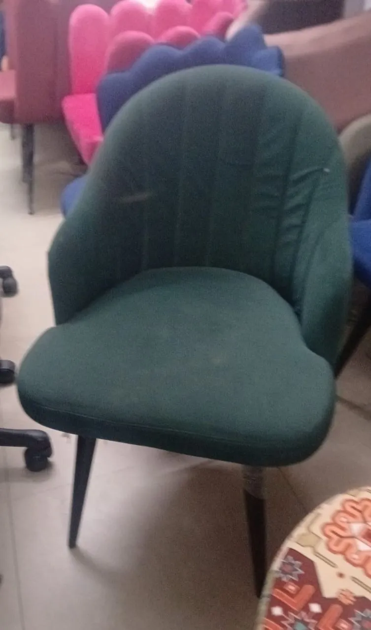 Modern Velvet Chair view 2