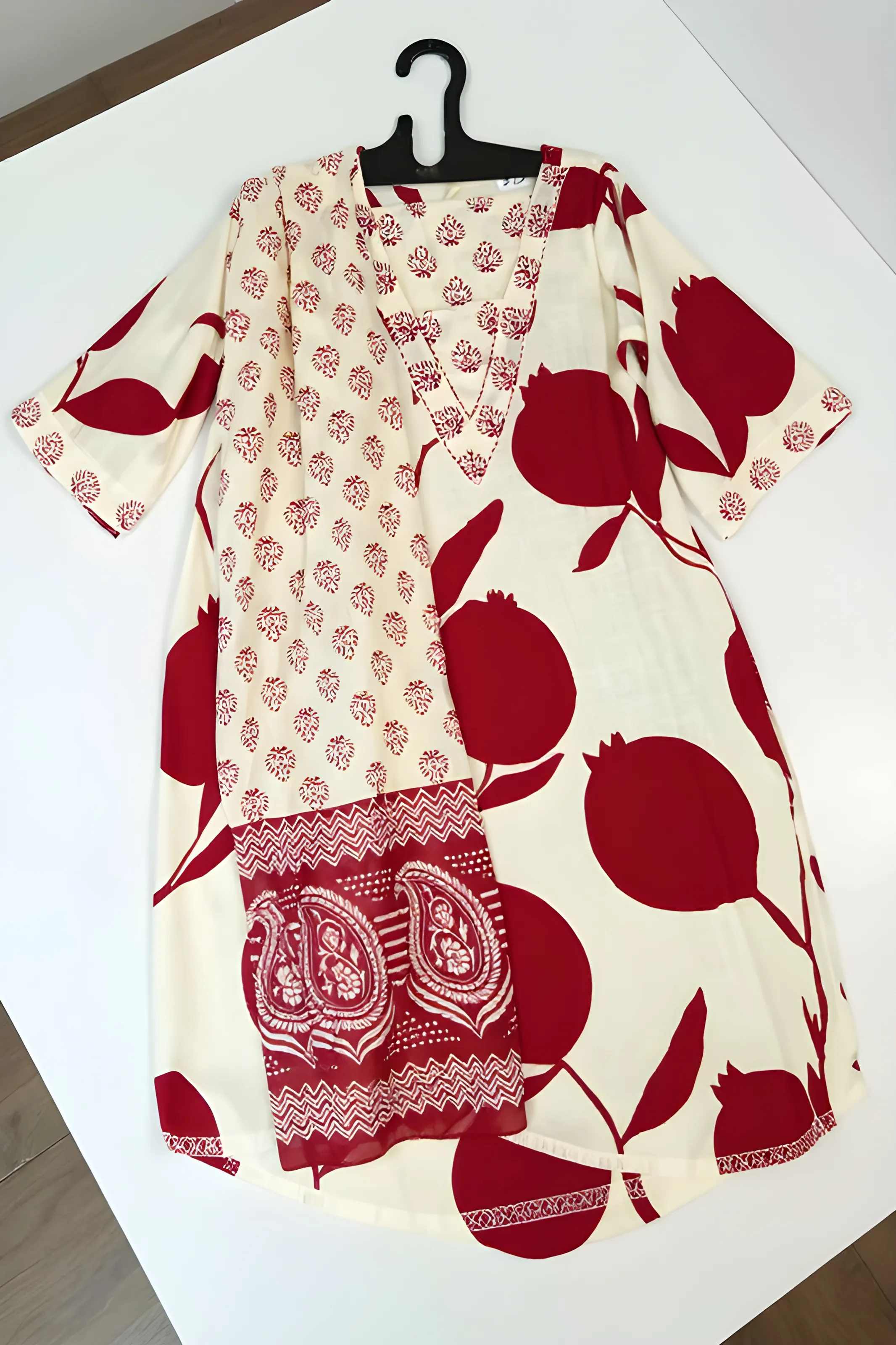 Soniya Boutique Red Pomegranate Kurti view 2