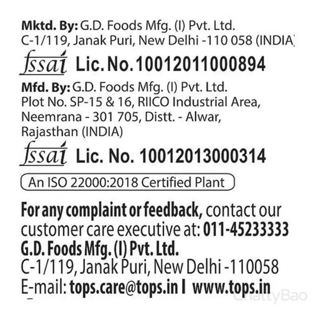 Tops Tomato Ketchup 500 g view 4