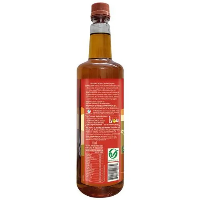 Organic India Sunflower Oil Bottle 1 L view 2