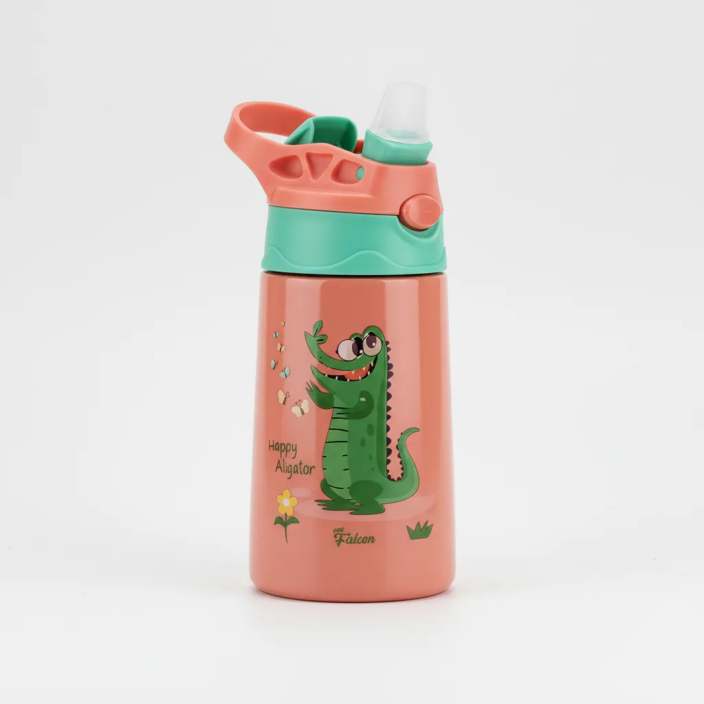 Falconi Sippy Kids Water Bottle Dino view 3