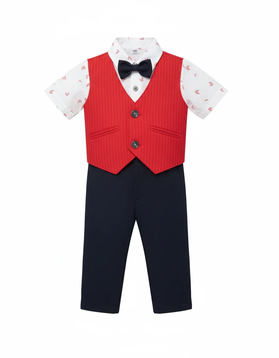 Kids Formal Vest Set view 2