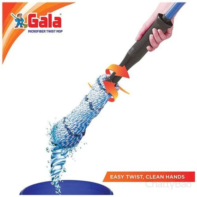 Gala Twist Mop Microfibre & Plastic With Rod 4.3 Feet 1 Piece view 3