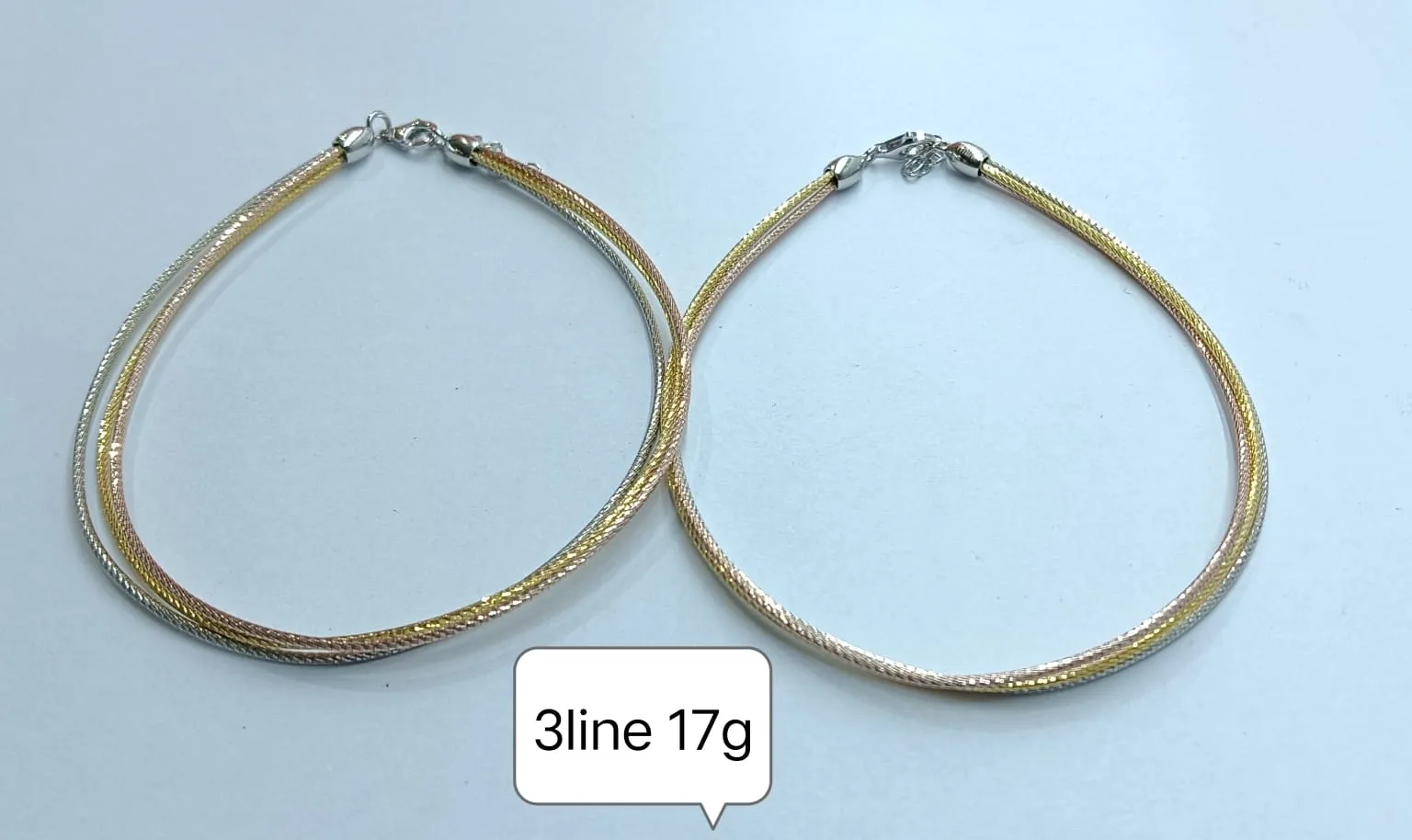 3-line 17g Anklet view 2