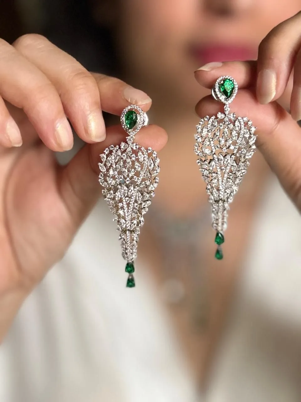 Emerald and Diamond Necklace Set view 2