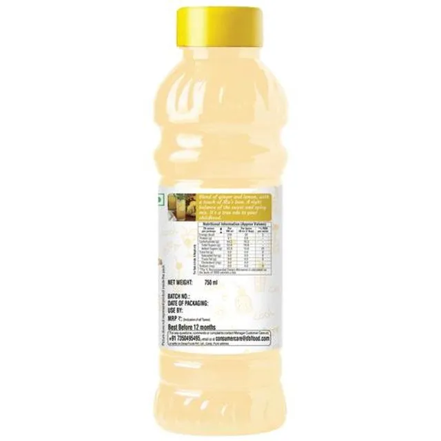 Mother's Recipe Lemon Ginger Squash 750 ml view 2