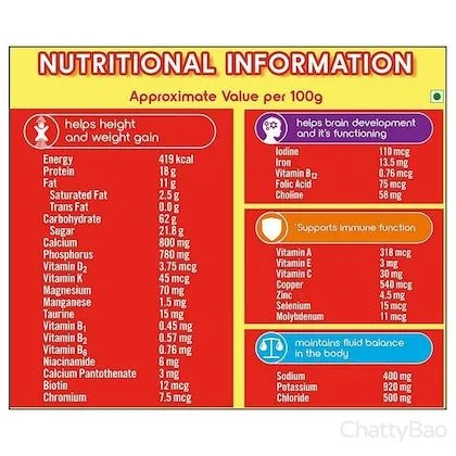 Complan Nutrition Drink - Royale Chocolate Pouch 1 Kg view 3
