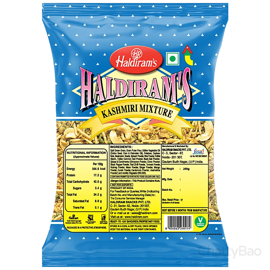 Haldirams Kashmiri Mixture Namkeen 200 g view 2