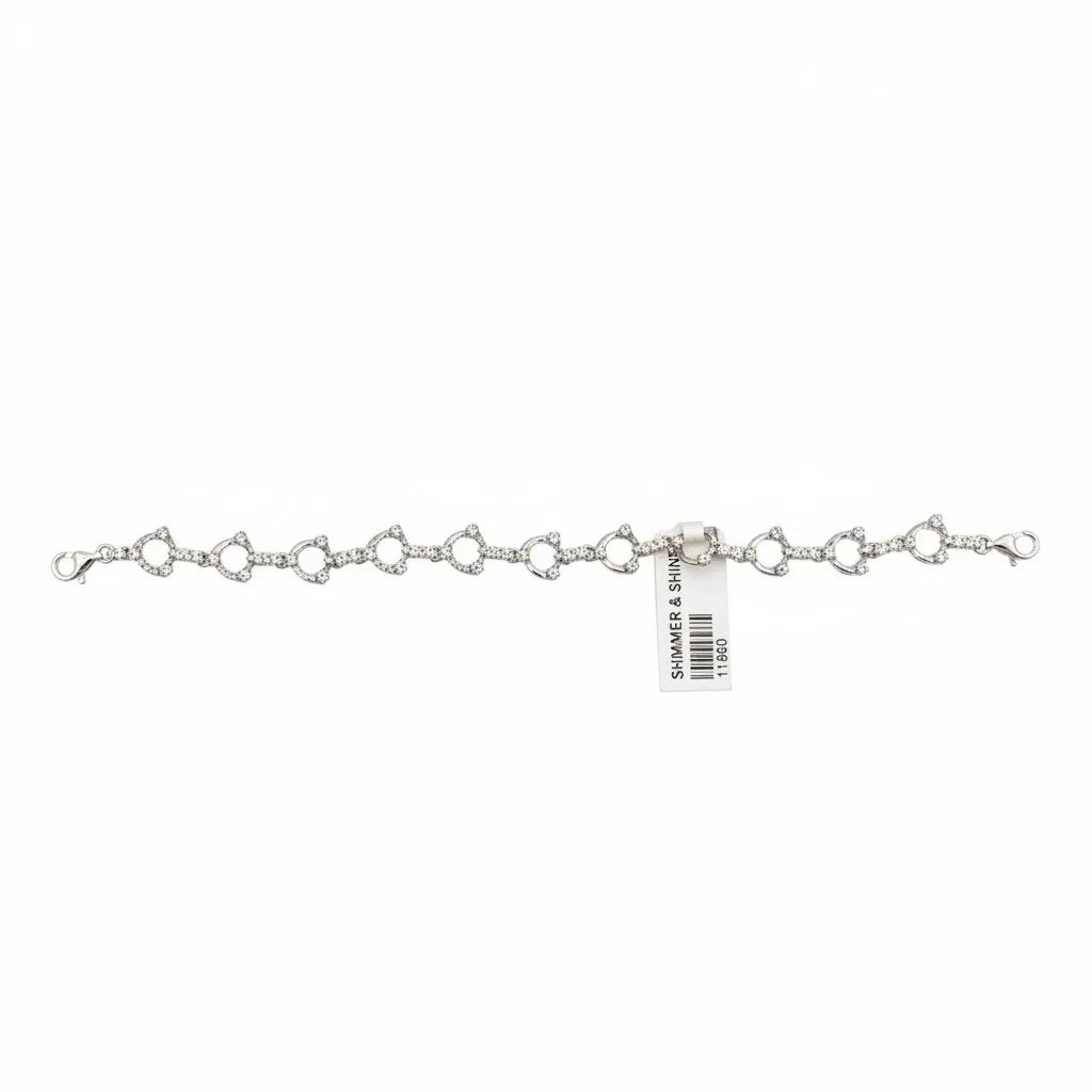 Shimmer & Shine Silver Bracelet view 2