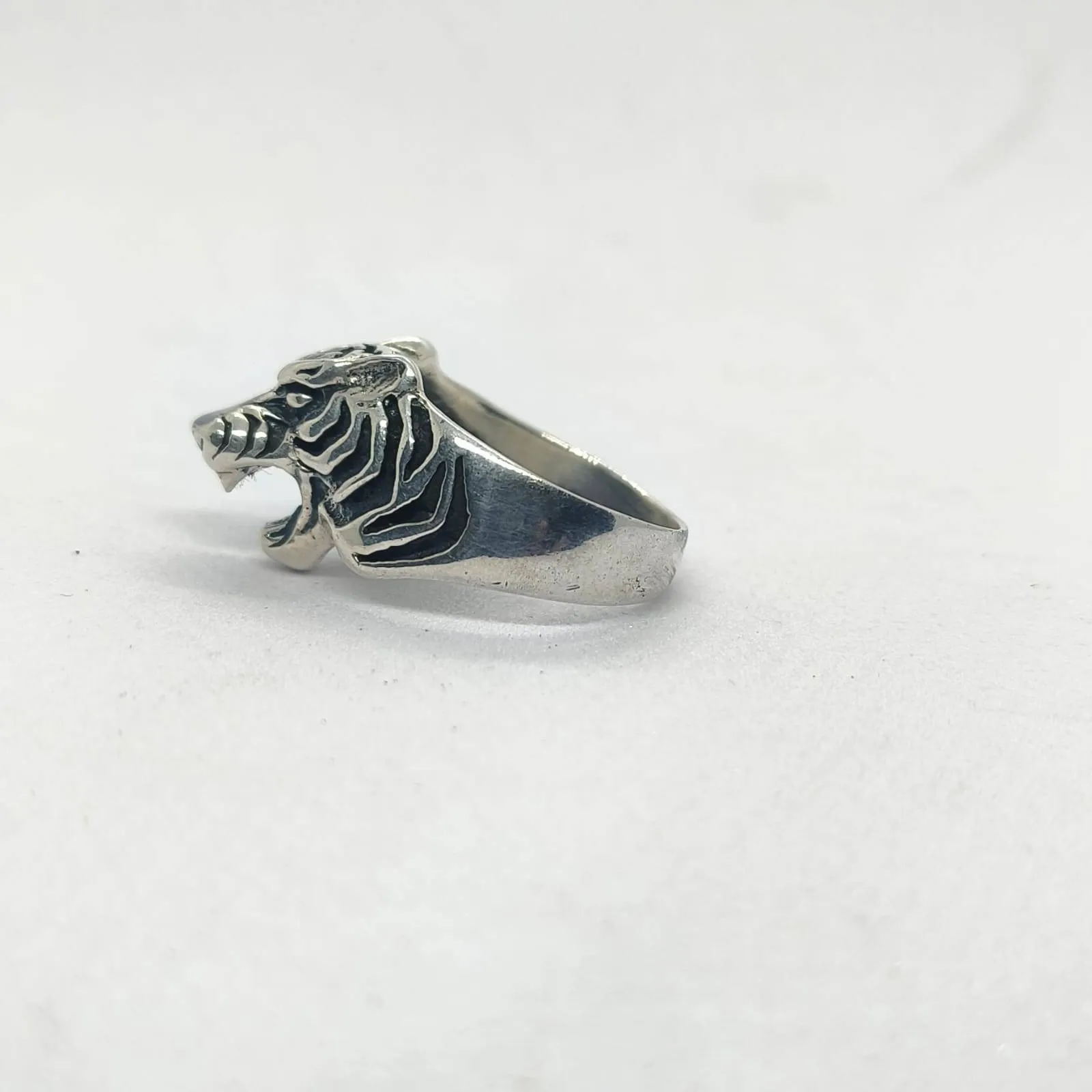 Silver Tiger Ring (AVSLR-34) view 4