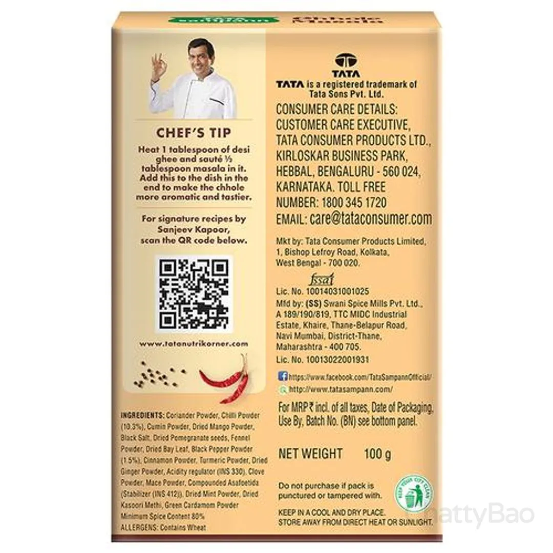 Tata Sampann Chhole Masala 100 g view 2